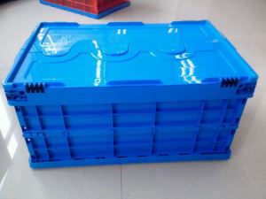 600*400*150mm Peti Plastik Lipat Kecil HDPE Tipe Padat