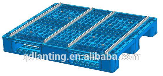 Pelari Tugas Berat 3 Runter Deck Rackable Plastic Pallet