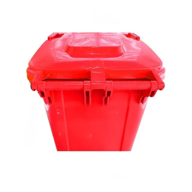 Foot Pedal Blue Public Plastic 100 Liter Trash Can Recycle 100 L With Wheels
