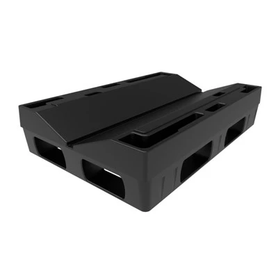 Palet Gulungan Plastik Hitam yang Dapat Dirak 31" X 48".