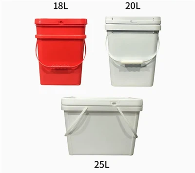 Plastik besar pencetakan tebal ember persegi panjang